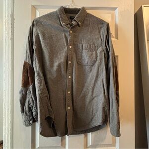 J Crew cotton and wool shirt with elbow pads